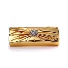 Shiny Bowknot Rhinestone Clutch Bag For Women