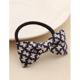 Villatic Floral Printed Bowknot Embellished Hair Tie