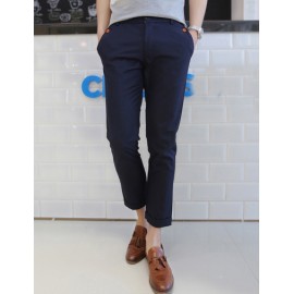 Splendid Buttons Detailing Slim Fit Suit Pants in Ankle Length