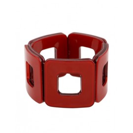 Unique Square Hollow Out Wide Bracelet For Women